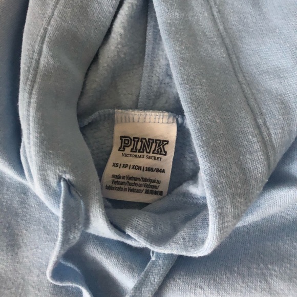 PINK light blue hoodie - Picture 2 of 3